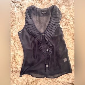 Banana Republic sheer sleeveless blouse
